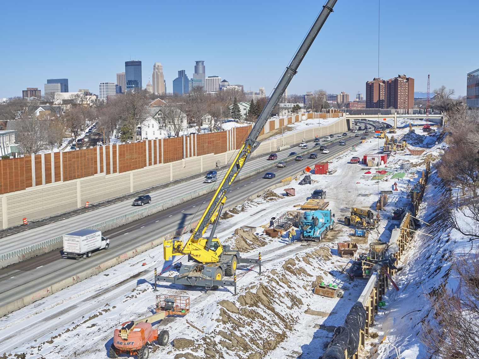 35w/Minneapolis/road construction/industrial photography/InsideOut Studios