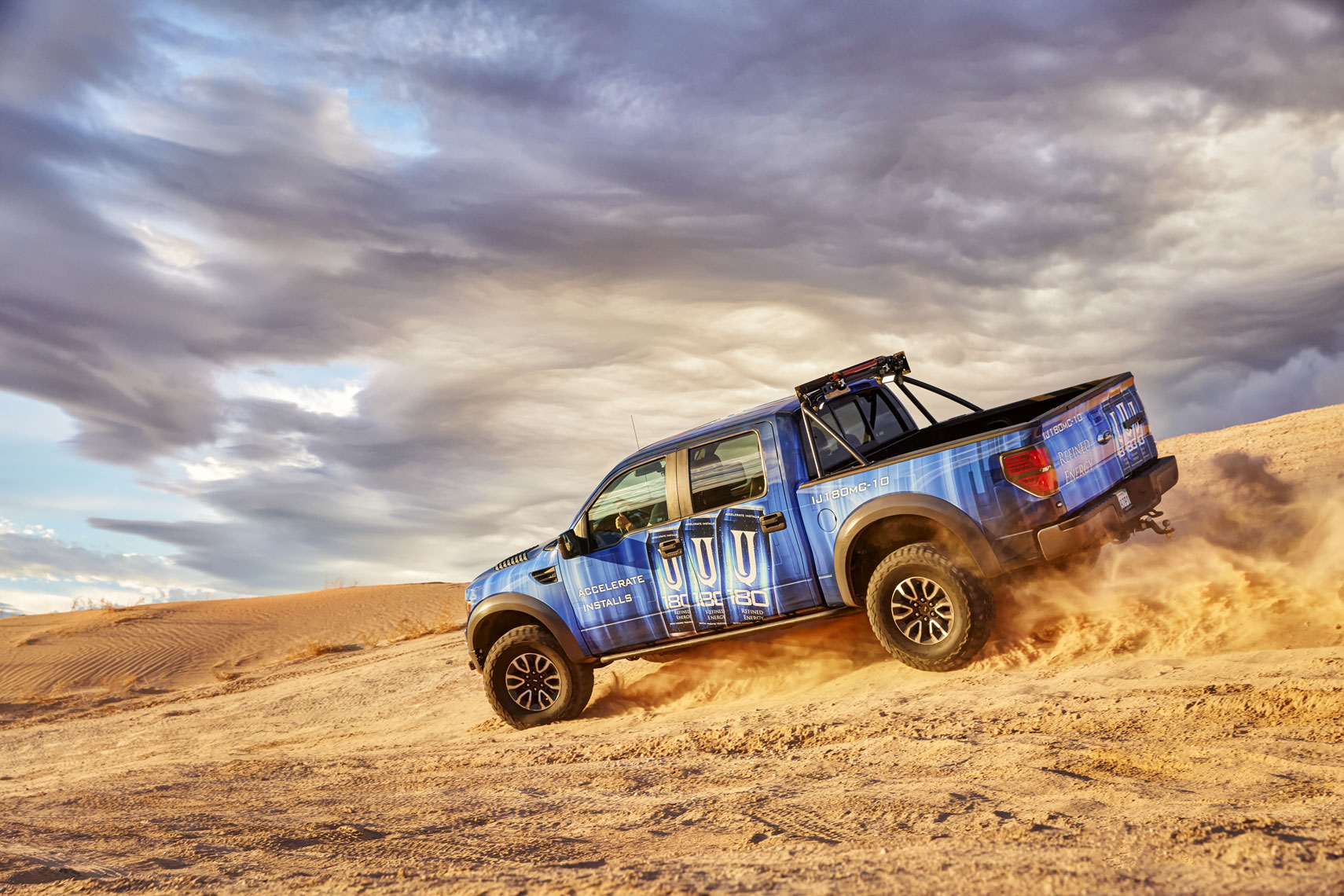 Truck/sand dunes/3M auto wraps/Vegas/location photography