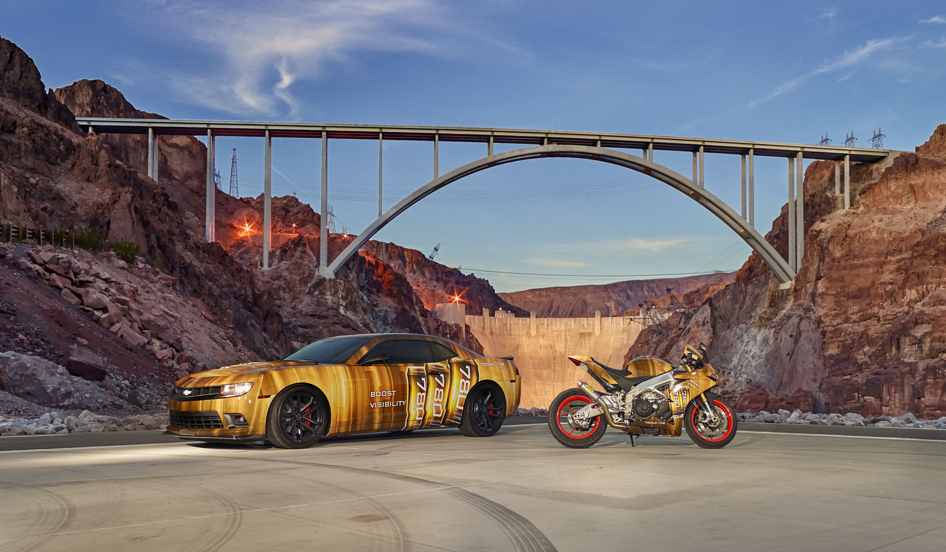 Hoover Dam/Car/motorcycle wrap/3M/location photography