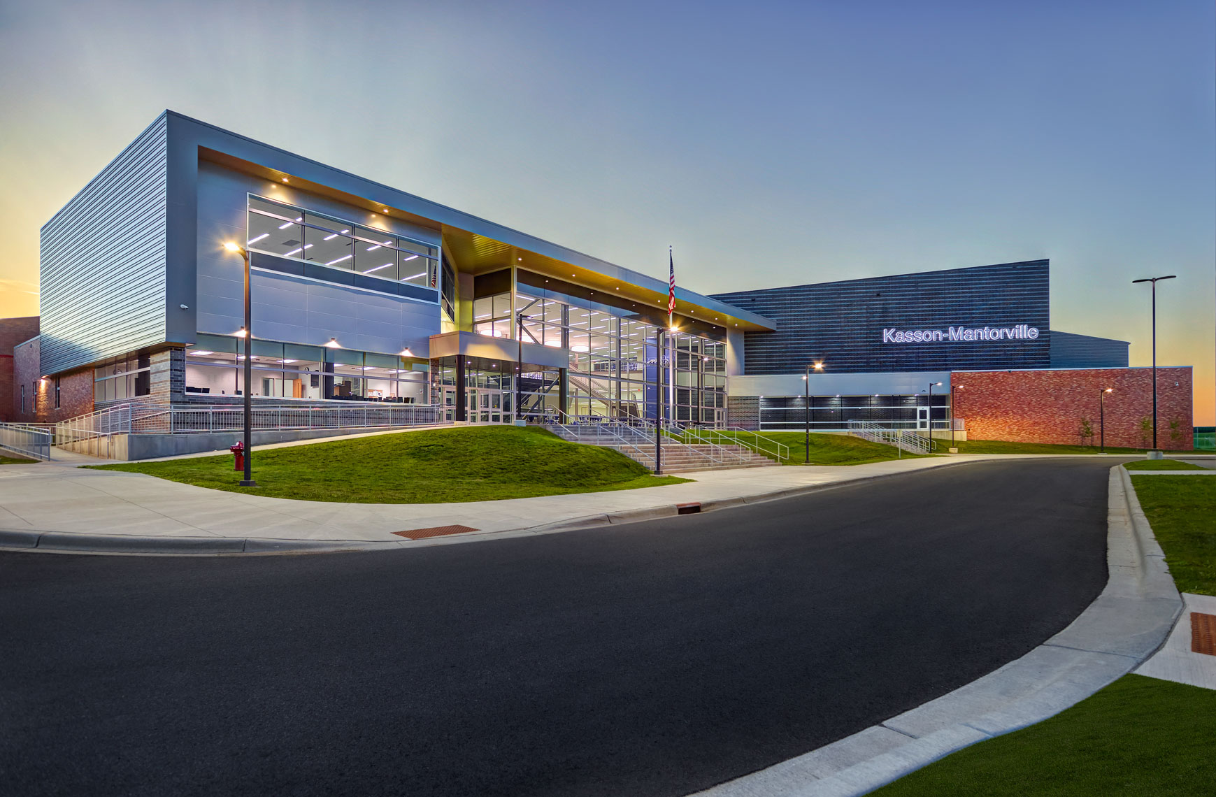 Exterior/new construction/reflective metal accents/architecture photo