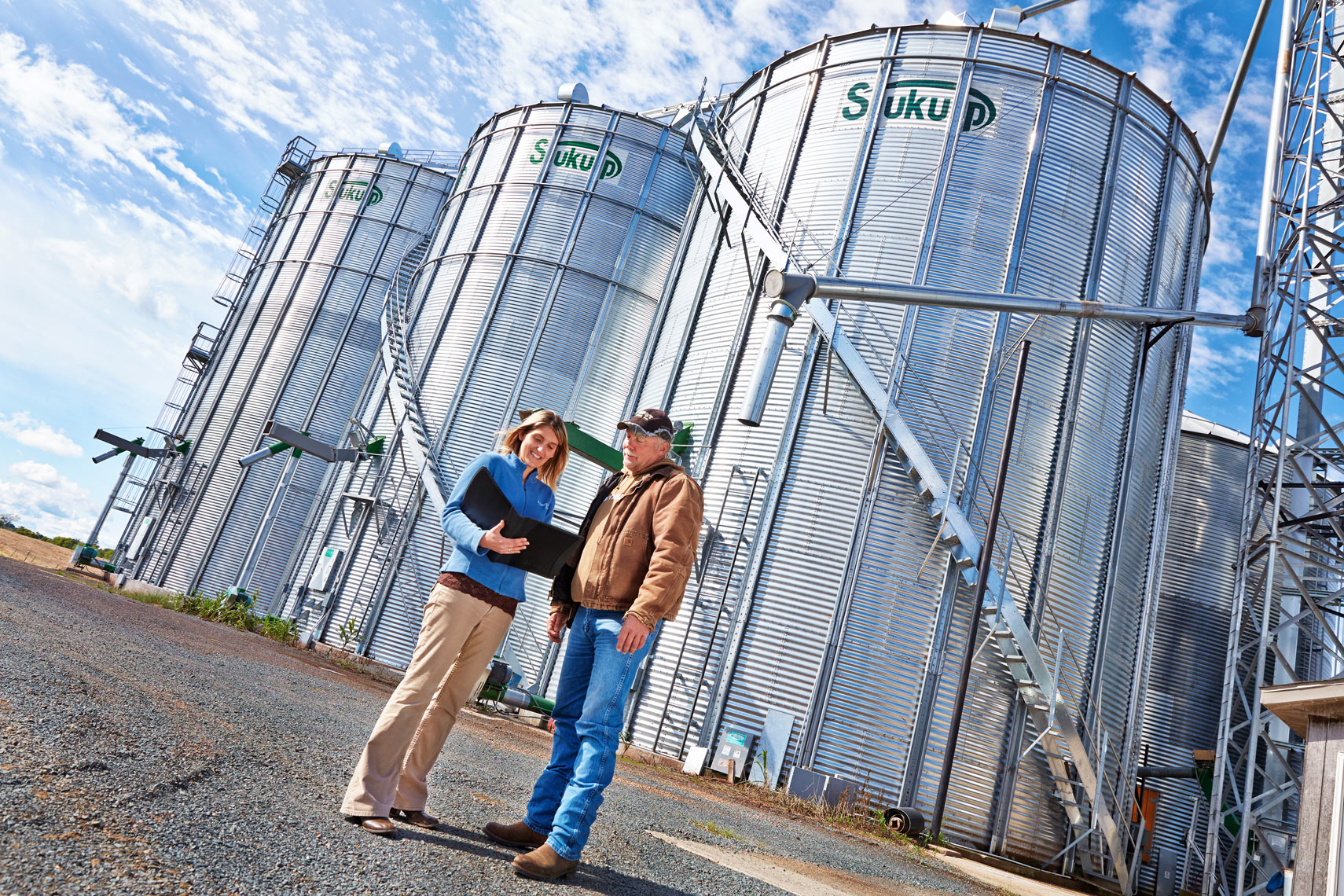 Bremer Bank/farmland/Silos/banker, farme/lifestyle people photo