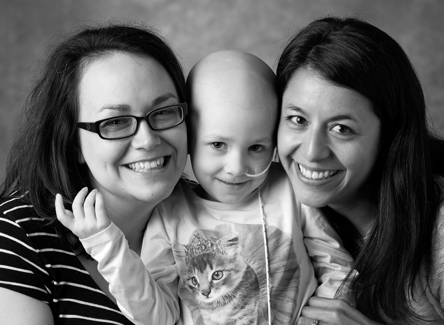 Two women/cancer patient/child/portrait/lifestyle photography