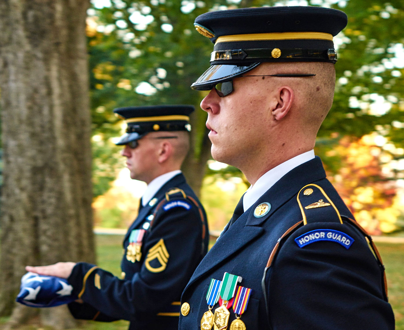 Honor Guards/American Flag/Honor Flight/Wash D.C.