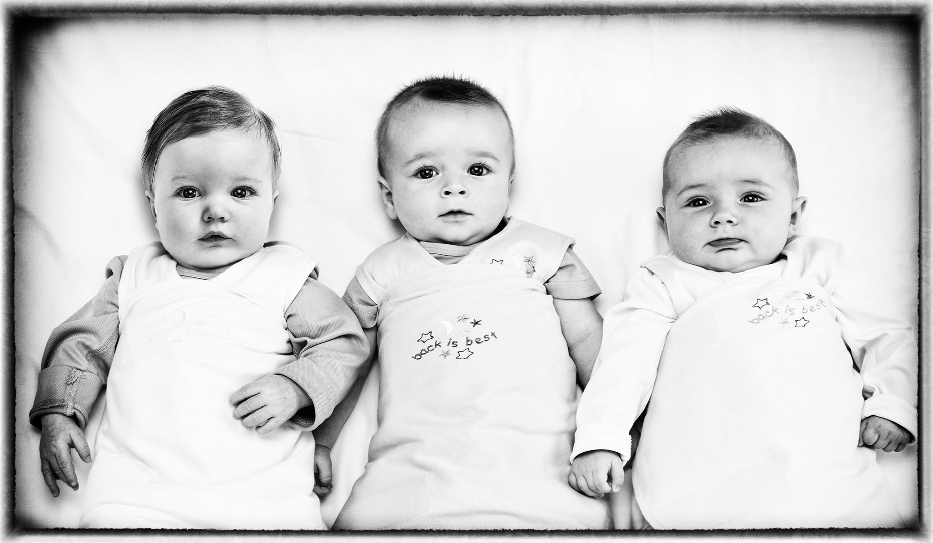 Halo/babies in a row/laying down/lifestyle photography