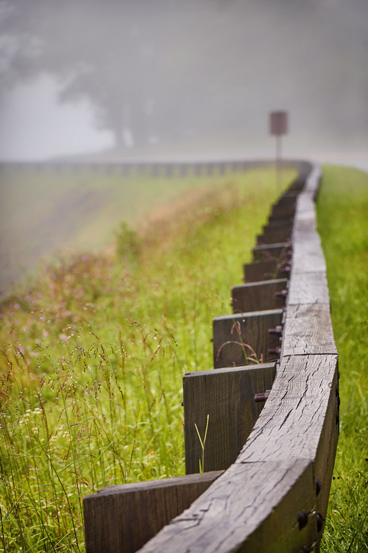 Road guiderail/wooden/locaton photography