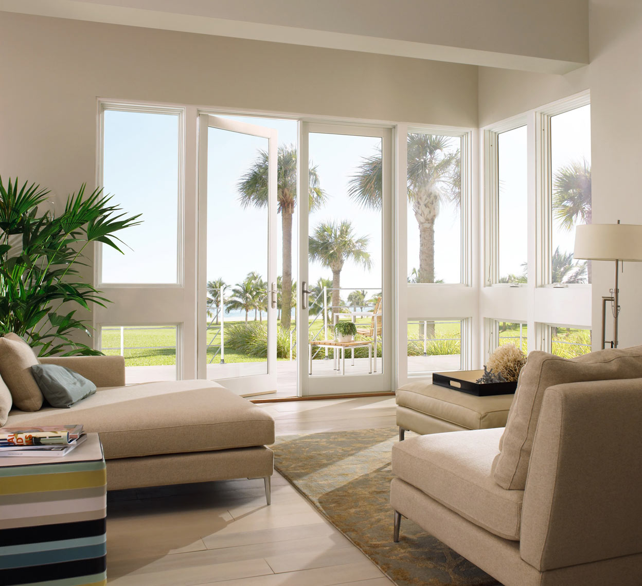 Beachhouse/Florida/white french door/Marvin Windows/studio set photography