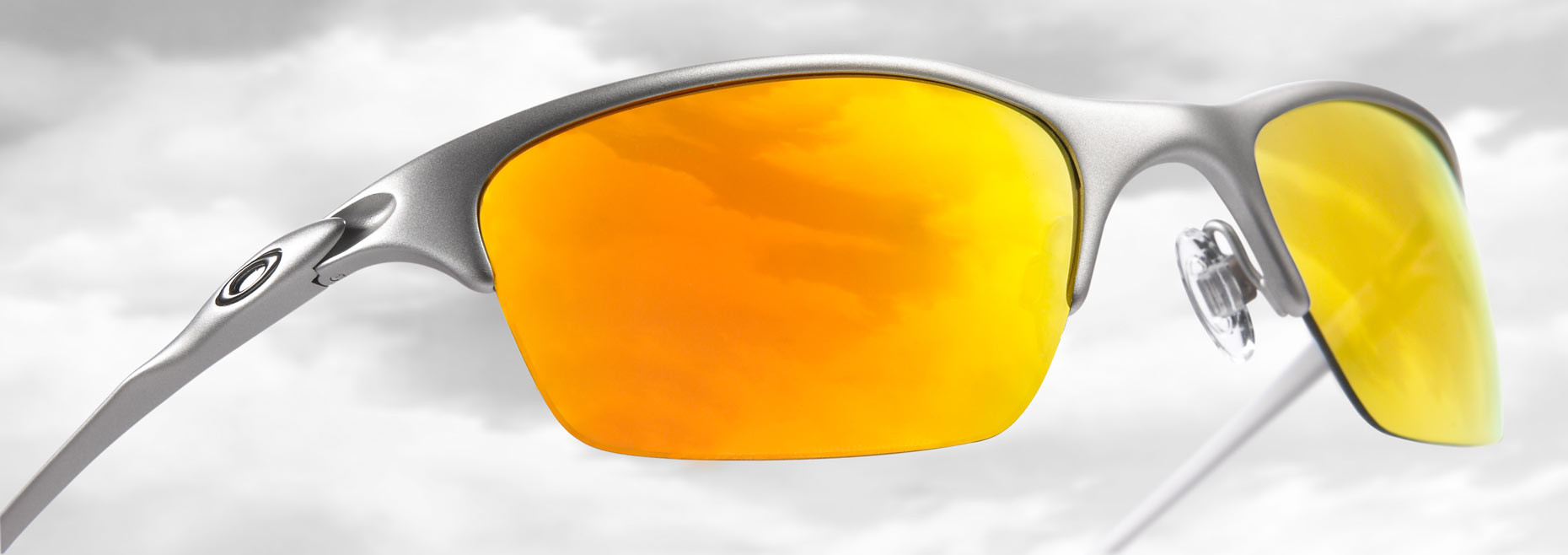 Oakley/yellow shades/sky reflection/product photography