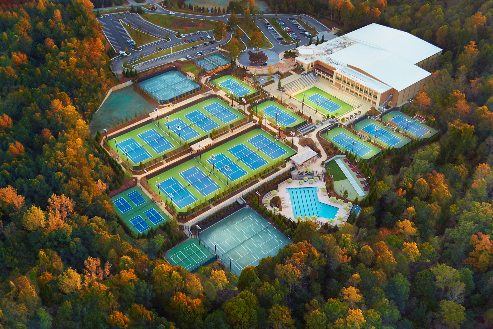 Lifetime Fitness/tennis courts/outside/arial drone photography