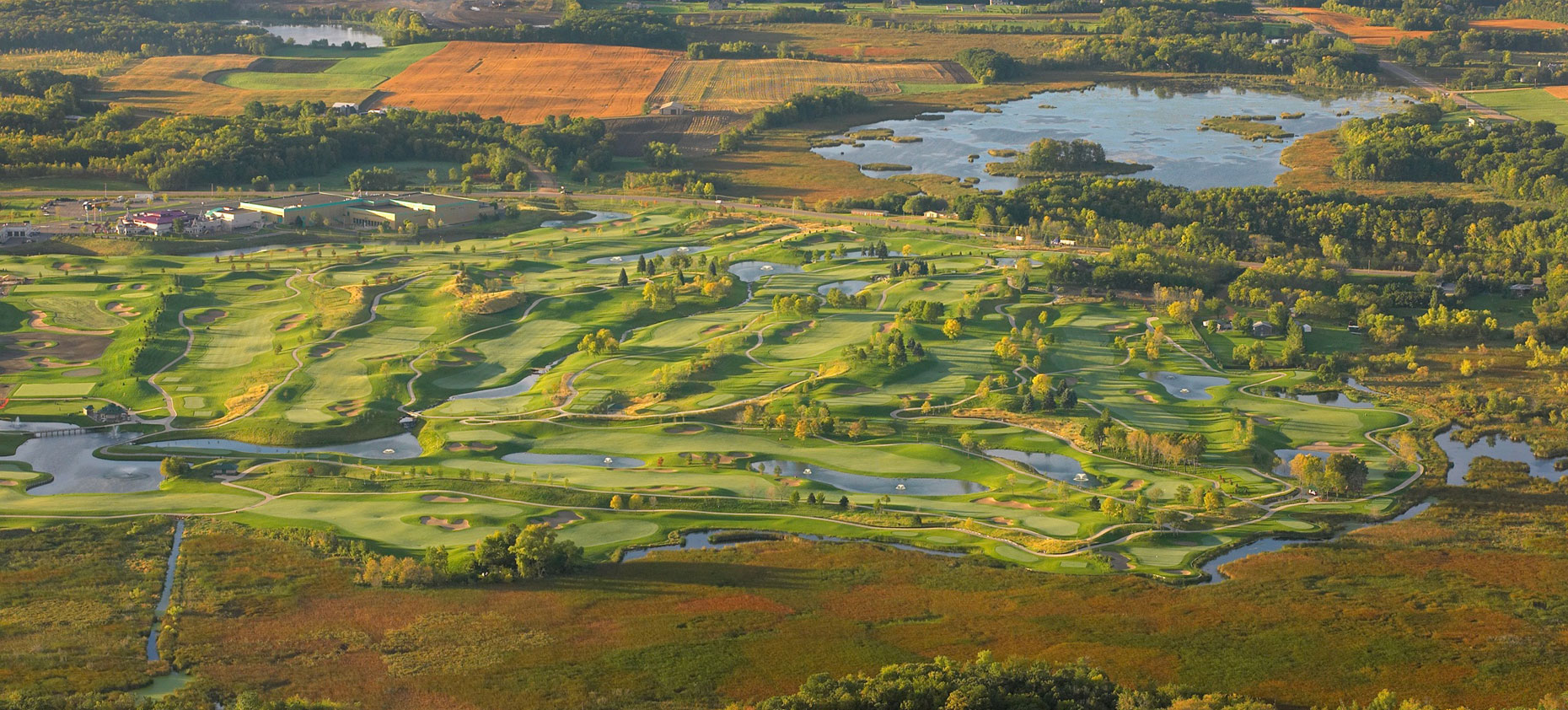 Mystic Lake golf course/summer/aviation photography