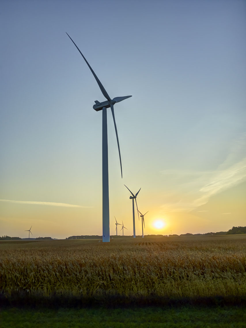 Oak Glen/wind turbines/field/sunset/agricultural photography/InsideOut Studios